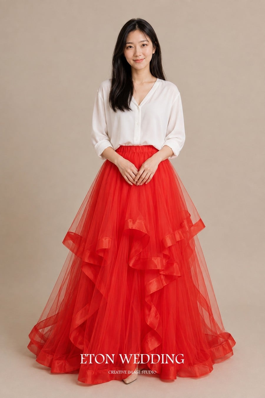 百變婚紗,兩件式輕婚紗,紗裙出租,輕婚紗
